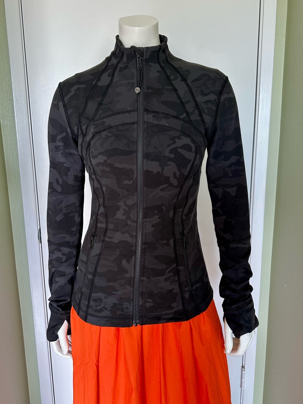 lululemon athletica Black Camo Full-Zip Jacket - Women's